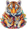 KAAYEE Holzpuzzle Erwachsene, Holzpuzzle Tierform, Holz Puzzle Mit Geschenkbox Aus Holz (L, Tiger)
