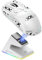 ATTACK SHARK X6 49g Superlight Maus mit magnetischer Ladestation, PixArt PAW3395 Gaming-Sensor, BT/2,4G kabellose/kabelgebundene Gaming-Maus mit Band, 26000 DPI, X3 Upgrade-Mäuse für Win11 (weiß)