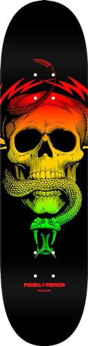 Powell Peralta Mike McGill Skateboard Deck Skull & Snake, Rasta Fade, 20,3 x 79,9 cm