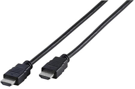 VIVANCO High Speed HDMI Kabel mit Ethernet, HDMI Stecker auf HDMI Stecker, 3m, schwarz