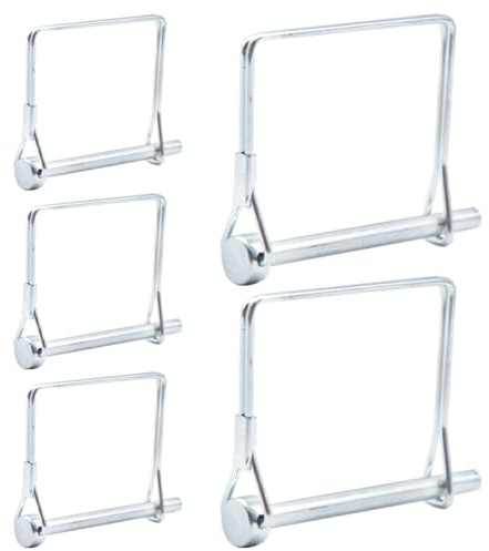 Hocansen 5 Stk Klappsplint Splint Rechteck Welle klappsplinte(6x70mm/FX) | Rohrklappsplinte mit Rastverschluss eckigem Bügel Pin Klappsplinte Rohr Sicherungssplinte für Rohre Klappstecker