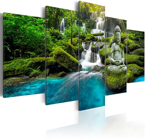 B&D XXL - Acrylglasbild Geschenke Heimdekoration, 200x100 cm, 5-teilig | Hochwertige Leinwand, sofort aufhängbar, ideal fürs Wohn- oder Schlafzimmer, wasserfest und lichtecht, langlebig, stilvoll