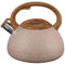 Bollitore da tè a fischio, bollitore da tè a fischio, moderna teiera a fischio, teiera bollente da 3 litri con manico in legno forte fischio bollitore per stufa elettrica stufe in ceramica piano