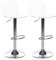 Barhocker Acryl transparent Metallgestell höhenverstellbar drehbar 2er Set Imola