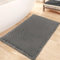 Mavicen Waffel Badematte rutschfest, 46x77cm Weich Badezimmerteppich Flauschig Badteppich Saugfähige Badvorleger Maschinenwaschbar Duschvorleger für Badezimmer, Anthrazit