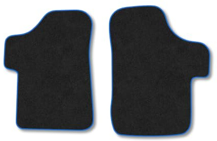 Mercedes Vito (2003-2014) Van Mats Accessories Tailored Fit Carpet Floor Mats non Slip Blue Trim Full Coverage Compatible Accessory Front Rear Set Anti Slip