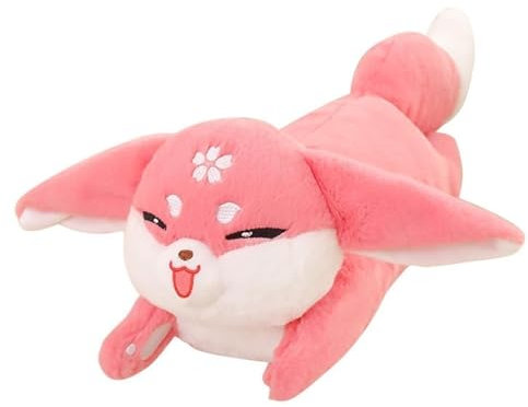KUKUShining Genshin Yae Miko Fuchs Plüsch, 50CM Cartoon Fuchs Kuscheltier Weiches Anime Kissen Spielzeug for Gamer Fans Geschenk