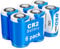 CR2 battery, CR2 3V lithium battery, standard 850 mAh capacity, can be used for golf rangefinders, smoke detectors, alarm systems,Photo Flash and Flashlights (6 pack)