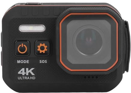 Cámara de acción 4K Máquina desnuda: Cámara profesional de buceo IP68 de alta definición con pantalla de 2 pulgadas para buceo al aire libre