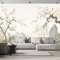 ANALTIRCE Wandbild Tapete Gelbe Pflaumenblüte Tapeten 450×315 cm Foto Tapete Schlafzimmer Wohnzimmer，Moderne Aquarell Berge Landschaft Bildtapete 3d Effekt Wandtapete