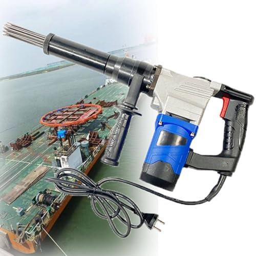 WHYYDSS 1100W Electric Needle Derusting Gun, Hand-Held Electric Needle Scaler, Industrial Descaling Gun, Remover Welding Slag Cleaner, for Removal of Rust, Weld Slag and Paint,220V