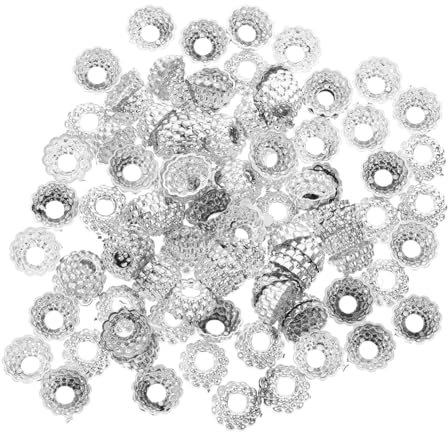 BUGUUYO Ornament Kleiderbügel Kappen 100pcs Runde Weihnachten Baum Top Für Weihnachten Dekorationen Kappen