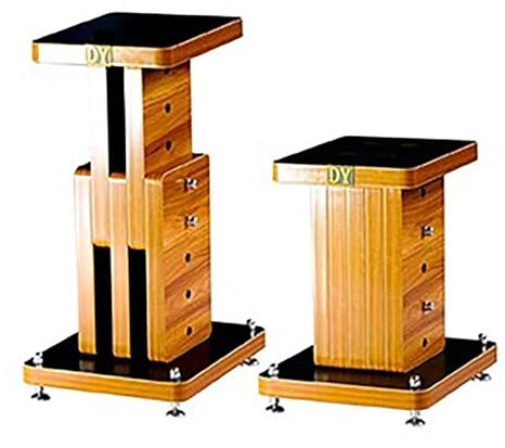 Mobile Stereo Hi Fi Rack Coppia di Supporti per Altoparlanti In Legno Regolabili In Altezza, Supporto per Unità TV Console Multimediale per Vecchio Ricevitore Stereo Vintage, Mobili Rack Stereo(22-27c