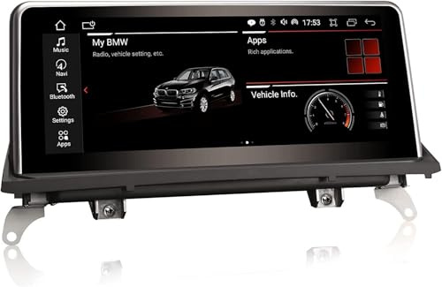 10.25 8-Kern 4GB RAM+64GB ROM Android 14 Autoradio GPS Navi für BMW X5 E70 X6 E71 CCC System Unterstützt Kabellos CarPlay IPS Touch Screen iDrive OEM Radio Bluetooth DAB+ Android Auto WiFi USB TPMS