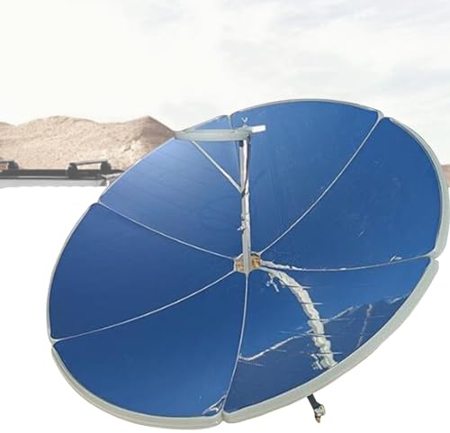 Cocina Solar Concentrada Concentrador Solar Parabólico de Bricolaje Herramienta de Calor Concentrado Cocina Solar Portátil Parabólica 1.35m,Diameter150cm
