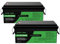 DATOUBOSS Lot de 2 batteries LiFePO4 48 V 100 Ah 5120 Wh avec BMS 100 A amélioré, 5000-15000 cycles de profondeur, prise en charge en parallèle, pour voiturette de golf, camping-car, installation