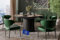 Design Esstisch rund DO-9 Schwarz matt ausziehbar 120 cm bis 160 cm runder Esszimmertisch Küchentisch rund Funktionstisch oval Kitchen Table Esszimmer Dining Table Ausziehtisch Konsolentisch