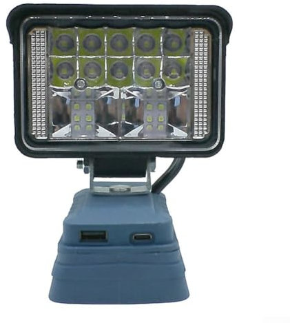 7,6 cm Arbeits-Taschenlampe, kompatibel mit Bosch Li-Ionen-Akku, USB-Aufladung für verbesserte Funktionalität (B)