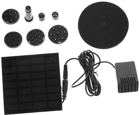 COOPHYA 1.2w Pompe à Eau Solaire Submersible Fontaine Extérieure à Énergie Solaire Cascade De Jardin avec Débit Eau Constant pour Bassin Et Bain Oiseaux