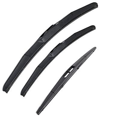 WILSEM Vorne Hinten Windschutzscheibe Wischerblätter Für N&issan Für Micra K13 2010 2011 2012 2013 2014 2015 2016 2017