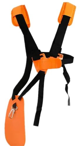 LALAL Universal-Gurtband for Rasenmäher, Hochentaster, Doppel-Trimmer, Schultergurt, angepasstes Band for Freischneider und Trimmer, Garten(Style B Orange)