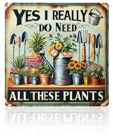 VGRDTW Garden Signs, Signs & Plaques, Garden Signs and Plaques for Outside, Wooden Rustic Home Decor Sign for Outdoor & Indoor Use, Natural Wood Wall Art for Patio, Yard & Farmhouse Décor