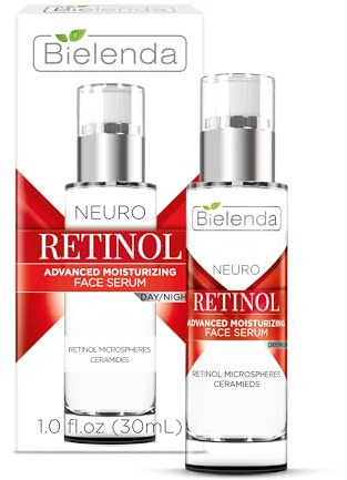Bielenda Neuro Retinol Face Serum with Retinol and Ceramides, Anti-Ageing, Anti-Wrinkle, Day/Night, 30 ml