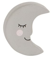 Sass & Belle Sweet Dreams silber Moon Schublade Schrank Knauf Griff Kinder Zimmer oder Kinderzimmer Baby