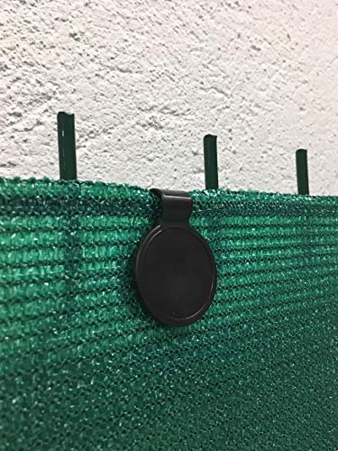 edenvista Clips de Fixations traités Anti-UV pour Brise Vue de 90 à 350 g/m2 | Lot de 20 Pièces, Couleur Noir.