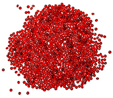 Trimming Shop Dark Red 4000pcs Table Scatters Clear Acrylic Rhinestone Diamonds Table Confetti for Table Centerpiece Bridal Shower Birthday Party Table Decoration Vase Filler Beads, 2.5mm