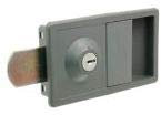 Lowe & Fletcher 1650 Flush Fitting Metal Cabinet Handle for Bisley Metal Cabinets, Black, 1 Count