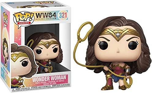 Funko POP! Heroes: WW 1984- Wonder Woman mit Lasso - Metallisch - Wonder Woman 1984 - Vinyl-Sammelfigur - Geschenkidee - Offizielle Handelswaren - Spielzeug Für Kinder und Erwachsene - Movies Fans
