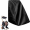 Schlauchaufroller Schutzhülle Abdeckung Für Garten Schlauchwagen,Garten Wasser- und staubdichte Abdeckung Garden hose reel cover Für Gartenschlauch 210D silberbeschichtetes Oxford-Gewebe (Schwarz)