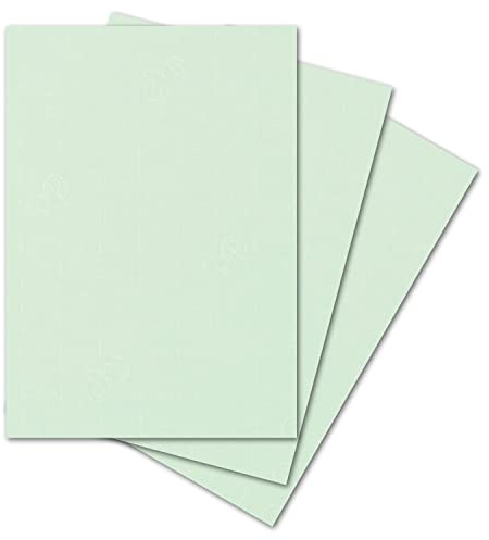 ARTOZ 25x Briefpapier - Mint DIN A4 297 x 210 mm - Edle Egoutteur-Rippung – Hochwertiges Designpapier Urkundenpapier