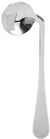 Cuchara Curvada,ANGGREK Cuchara Curvada Cuchara en ángulo Acero Inoxidable Curvado Autoalimentación Utensilio Adaptable para Parkinson o Uso de Ancianos(Mano derecha)