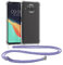 kwmobile Necklace Case kompatibel mit Xiaomi Mi 10T Lite Hülle - Silikon Cover mit Handykette - Band Handyhülle Lavendel Violett Hellblau Transparent