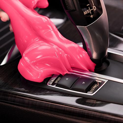 PULIDIKI Car Cleaning Gel for Car Cleaning Putty Car Slime for Cleaning Car Interior Cleaner Car Cleaning Supplies Auto Detailing Tools Car Essentials Car Accessories for Women Interior Cute Set Pink