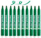 PENOL Whiteboard-Marker, 10 Whiteboard Stifte in der Farbe Grun – 850, 2–5 mm Keilspitze, trocken abwischbarer Marker mit Nordic Swan Ecolabel, geruchlose Folienstifte für Büro und Schule