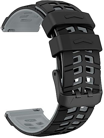 OVERSTEP Kompatibel mit Vivoactive 4, Venu 2 Armband, 22mm Ersatzarmband aus weichem Silikon für Forerunner 255/255 Music/Forerunner 265/Samsung Gear S3 Frontier/Galaxy Watch 46mm