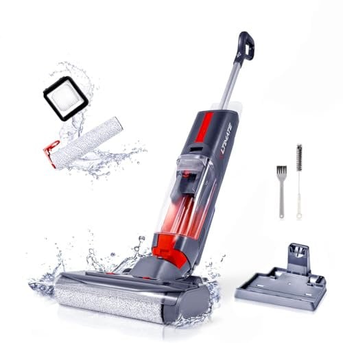 Atvel F16 Ultimate Smart - Aspiradora y mopa inalámbrica Ligera para Suelos Duros y alfombras, Pantalla LED, Filtro HEPA-12, Largo Tiempo de Funcionamiento…