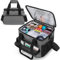Trunab Isolierte Medizinische Tasche mit 5 Verstellbaren Trennwänden, Wasserfeste Insulin Tasche für Zuhause, Reisen, Camping – Patentiertes Design, Grau