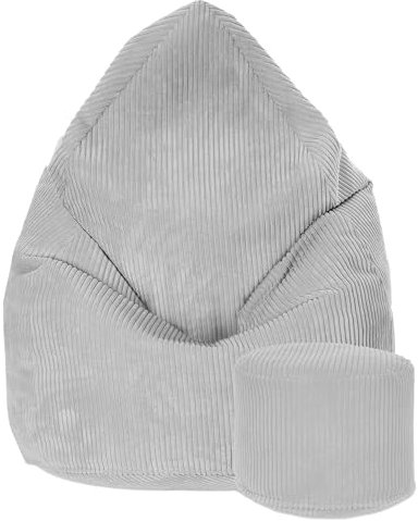 DreamRoots Sitzsack Cord Kinder Sitzsäcke Mädchen Jungen 70x70x105cm - Sitzsack mit Füllung, Hocker, Lehne und Bezug - Bean Bag Chair - Sitzkissen Boden - Chill Sack