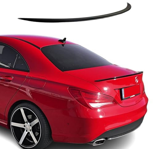 Heckspoiler Spoilerlippe für Mercedes CLA Klasse 117 C117 W117 Schwarz Glanz