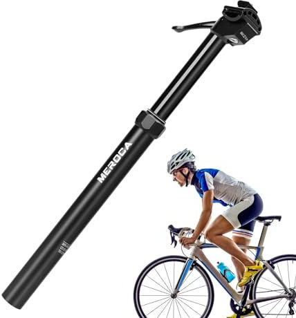 Fahrrad Dropper Post 125 mm Manuelle Steuerung, Externe Führung, Schnell Verstellbare Hydraulische Sattelstütze aus Aluminiumlegierung, Fahrradzubehör Für Männer und Frauen