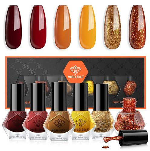 MODELONES Gel Nail Polish Set Light Yellow 006