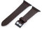 MANUFAKTURWERK Cinturino EPPENDORF | compatibile con Apple Watch 1-9, SE | Shell Cordovan pelle | per uomo e donna | Bordeaux, Mezzanotte in alluminio, M (Standard). 38 mm / 40 mm / 41 mm
