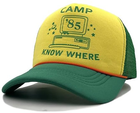 LMFSS Thinkings Caps Camp Know Where Anime Baseball Cap Adjustable Baseball Hat Trucker Cap Sun Hat for Men Women, mehrfarbig, Einheitsgröße