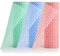Amexo 3 Rolls Disposable Dish Cloths Reusable J Cloths for Kitchen Cleaning Disposable Heavy Duty Dish Towels All Purpose Cloth Roll Handy Wipes 150 Count, Red/Blue/Green
