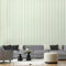Papier peint rayures vert d'eau - Made in France - 52x1000