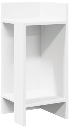 vidaXL Beistelltisch mit Ablage Weiß 25,5x27x60 cm